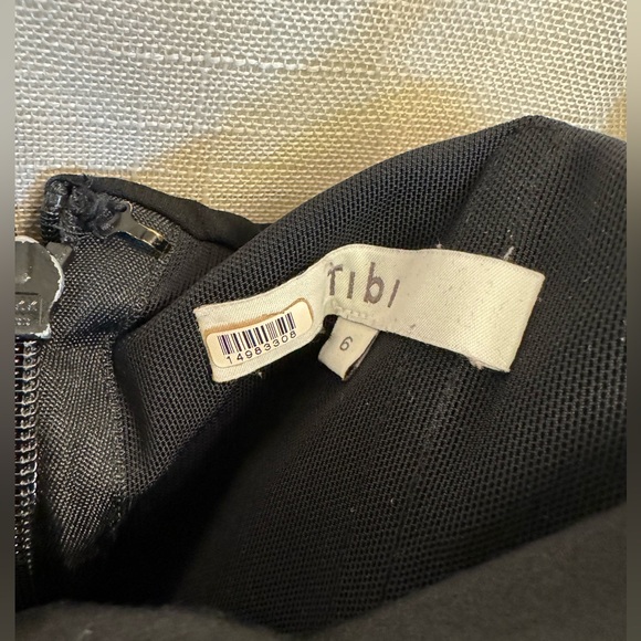 Tibi Squiggly Strapless Mini Dress in Black Size 6 - Picture 10 of 16